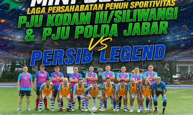 Gol Berbalas Gol! Pertandingan PJU Kodam-Polda Jabar Vs Persib Legend Ditutup Skor 7-7